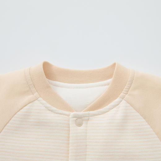 怡比躲猫猫长袖开襟哈衣HY25WIN025咖白色调59#-90# 商品图8