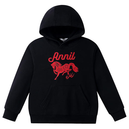 【新年波】男女童带帽长袖卫衣春季新款安奈儿童装EM611508 商品图7