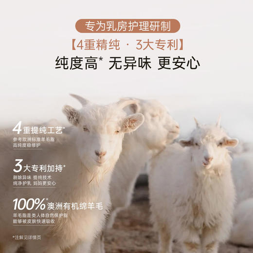 【首选乳头膏】 纯净羊毛脂 舒缓乳头不适 防皴裂 修护干痒 羊毛脂舒缓修护膏（28g） 商品图5