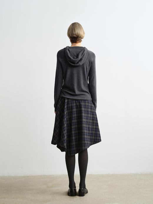 ROMI STUDIO“格雷高智”经典纯色100%绵羊毛休闲连帽毛衣 23AWM230 商品图2