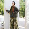 绽放677朵/国风棉服·苎麻棉新中式帅气感一手长棉衣新款冬季外套 商品缩略图3