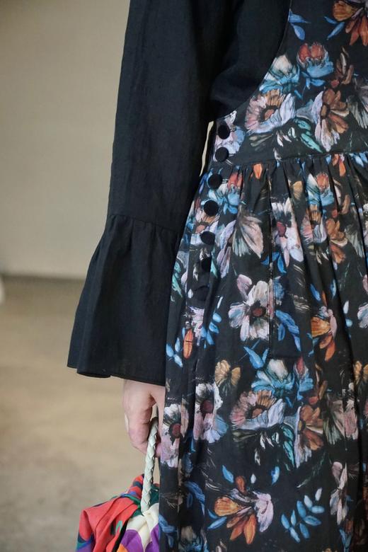 Susuri黑色荷花领衬衫 商品图3