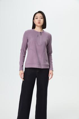 【里外一体绒 非常显瘦】水淼2025冬新品圆领拉链保暖绒小衫1468