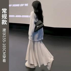 【超美❗️高级感半身裙】秋季衣柜的BI备品「一条可以藏肉的阔腿裤」显高显瘦显腿长，触感柔软不掉色，百搭垂顺有型，新款温柔气质高级感，糯米修身针织a字包臀 鱼尾裙