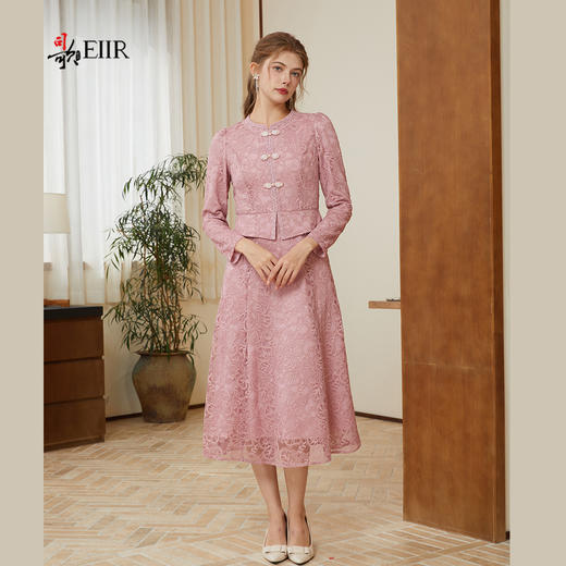 司歌国风假两件连衣裙长袖春秋复古优雅A921129X 商品图2