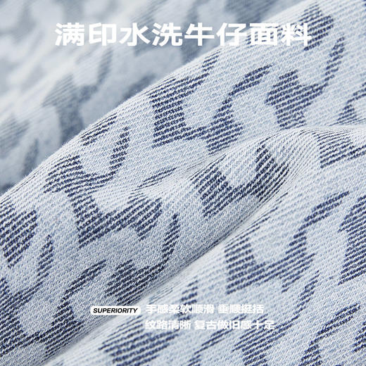 李晨nic专享满印仿羊羔绒翻领牛仔夹克外套保暖男C潮流NP3BDC05 商品图4