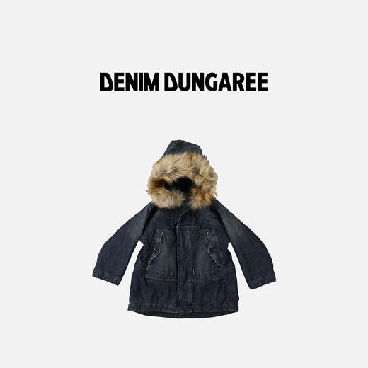 日本DD童装 DENIM DUNGAREE 8盎司复古丹宁牛仔爱斯基摩大衣 商品图1