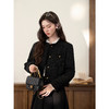 鹿向南「金扣质感」小香风短款外套秋新款宽松小众正肩黑色上衣女 商品缩略图2