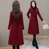 QYM 5275CL4975时尚双面呢子大衣过膝宽松厚款保暖呢子外套 商品缩略图2