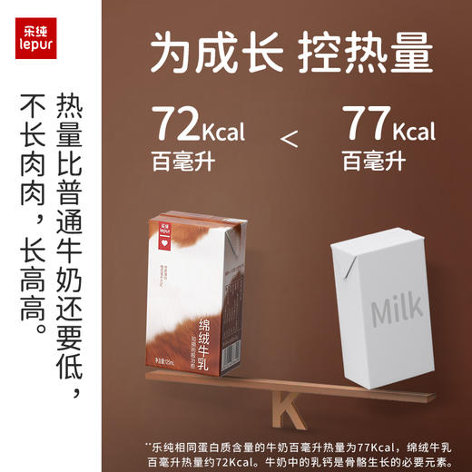 【乐纯新品】绵绒牛乳巧克力牛奶成人儿童早餐奶整箱125ml*9盒 商品图5