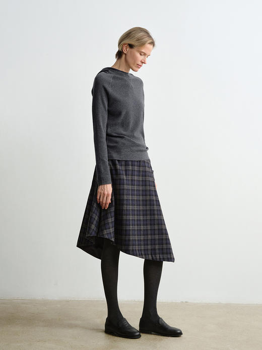 ROMI STUDIO“格雷高智”经典纯色100%绵羊毛休闲连帽毛衣 23AWM230 商品图5