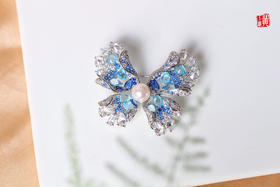 【蝶舞】Akoya 海水珍珠胸针