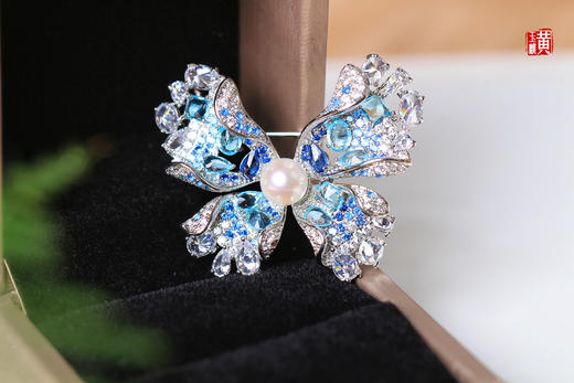 【蝶舞】Akoya 海水珍珠胸针 商品图2