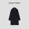 ROMI STUDIO“棕标甄选”100%绵羊毛双排扣宽松大衣外套RW24WWG0011【现货】 商品缩略图8