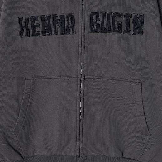 SDSA秋冬新款痞帅男装美式撞色刺绣字母拉链连帽卫衣百搭开衫外套 商品图2