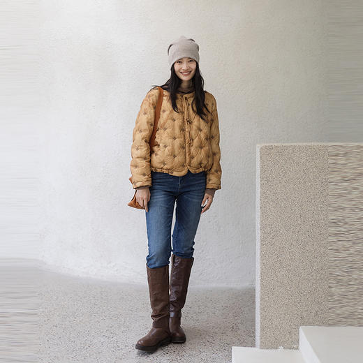 绽放695朵/旅途·棉混纺经典百搭直筒收脚显瘦牛仔长裤时尚牛仔裤 商品图2