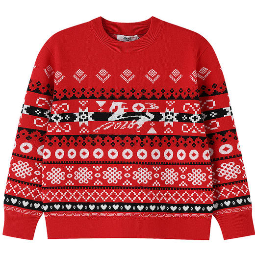 【新年波】男女童圆领长袖针织衫春季新款安奈儿童装EM614513 商品图7