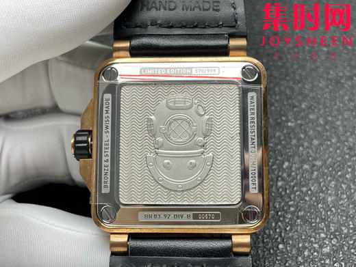 BR-柏莱士INSTRUMENTS系列BR0392 青铜壳BR-0392 方形男士腕表 商品图7