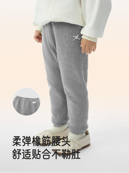 英氏女童打底裤秋裤内搭保暖裤冬季弹力舒适新款长裤YRKDJ4R073A 商品图3