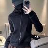 双面奥粒绒 修身立领小蛮腰外套 加绒内搭瑜伽服摇粒绒外套女2025新款秋冬季抓绒卫衣运动上衣 商品缩略图4
