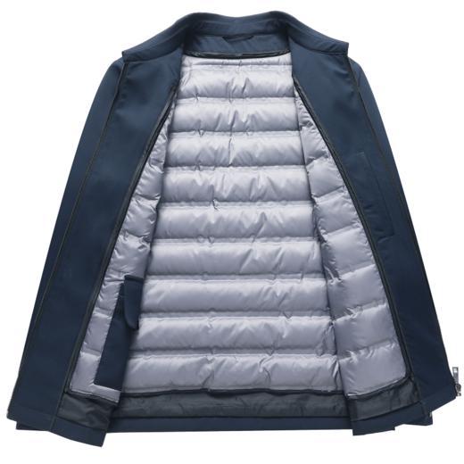 【可脱内胆】罗蒙大码鹅绒服男士冬季保暖羽绒服中老年爸爸装羽绒夹克外套 商品图8