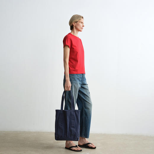 ROMI STUDIO“基础随性”舒适纯棉挺括雾感圆领短袖T恤 RWCSST2864 商品图3