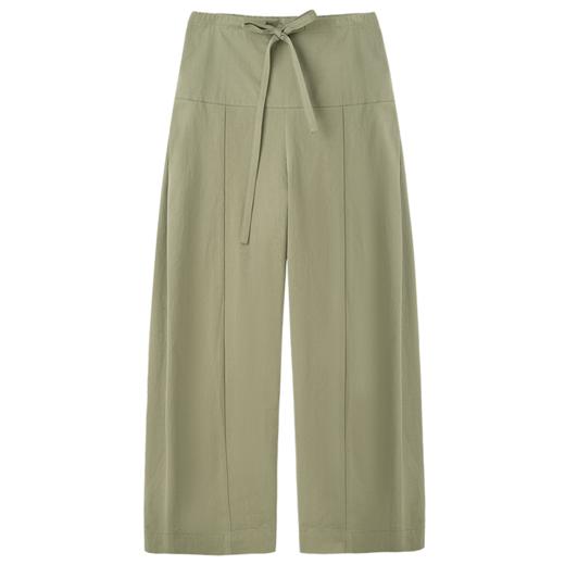 ROMI STUDIO”禅意静奢“235G100%棉直筒抽绳茧型休闲裤23AWK1267 商品图8