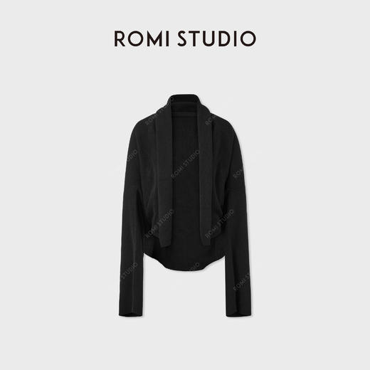 ROMI STUDIO“轻盈舒适”羊绒羊毛混纺细腻垂感开襟毛衫 RWCAS66533 商品图0