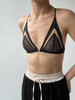 LOAM｜线索 露背蕾丝三角杯无钢圈  [ 烟熏黑 / 水光白 ] 商品缩略图7