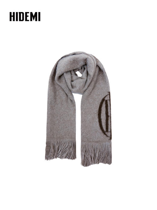 HIDEMI 大秀款青藏高原可溯源牦牛绒拉毛长拉绒logo系列加厚款围巾 商品图14