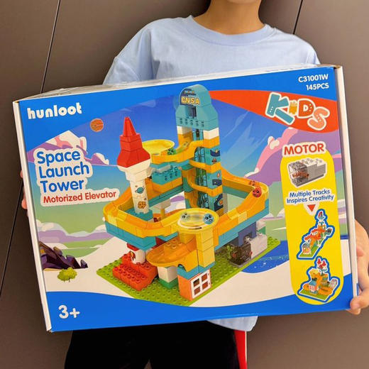 【双十一破价积木🔥】双鹰咔搭航天发射塔大颗粒积木！乐高兼容大颗粒电动积木乐园 益智拼装电动循环 儿童动脑立体玩具 电动航天发射塔大颗粒积木 商品图3