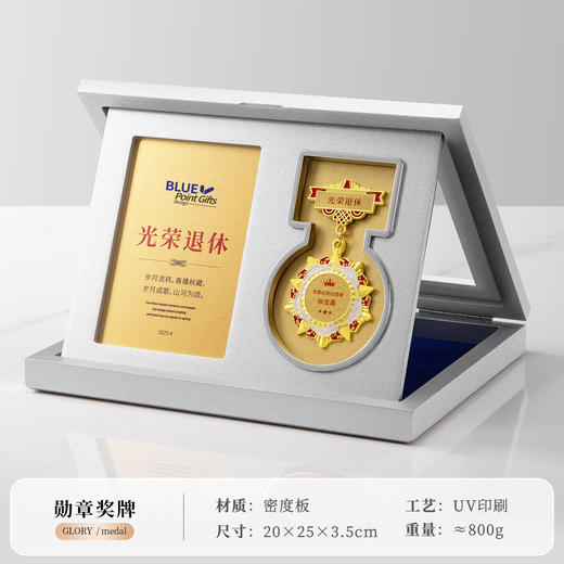 奖章勋章徽章奖牌定制奖杯退休毕业周年纪念优秀员工荣誉纪念章 商品图7