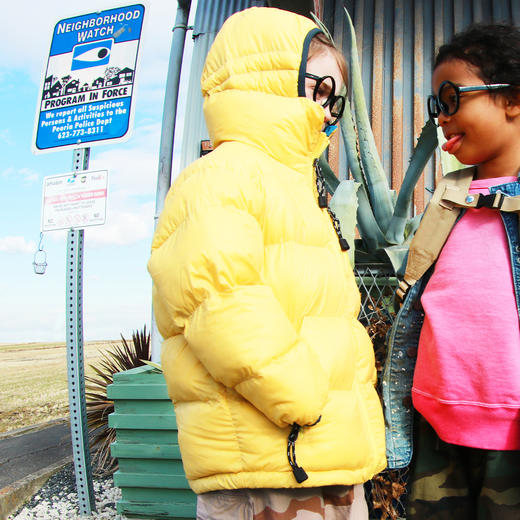 日本DD童装 DENIM DUNGAREE 塔夫绸加绒派克外套 商品图3