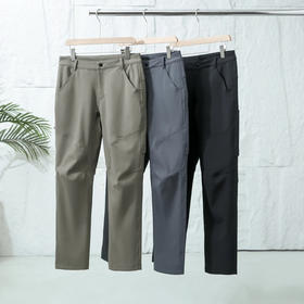 飞系户外！2025秋冬男士防风加绒加厚保暖通勤直筒骑行徒步软壳休闲裤！