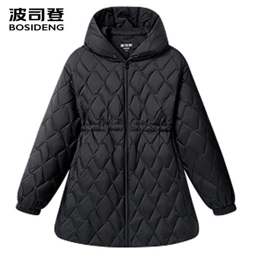 波司登2025新款鹅绒服女童中长款连帽儿童收腰T250135044 商品图1