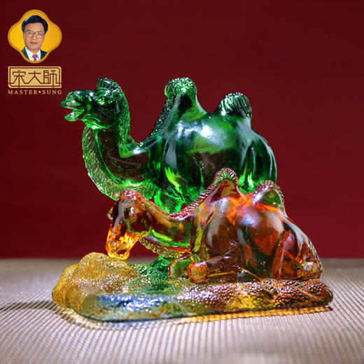 集雅轩宋韶光大师2026年新款猴 健行万里 琉璃摆件礼品 商品图1