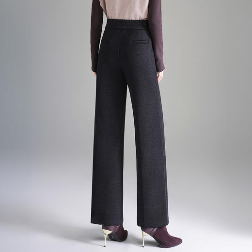 毛呢加厚九分阔腿裤通勤时尚西装裤，垂坠感修身直筒裤MYX-YBS-85102-L 商品图2