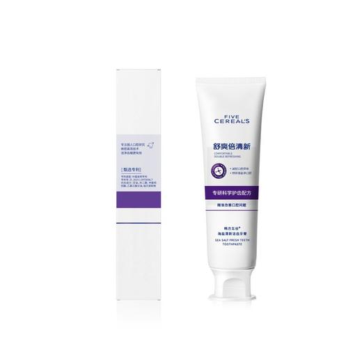 韩方五谷 海盐清新洁齿牙膏150g 6976115292859 商品图0
