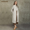 Famecoco设计师款职场通勤立领长款风衣长期主义高级感FAC6AT001 商品缩略图1