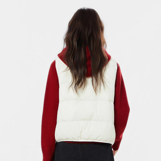 半身缘女装 冬季立领保暖无袖坎肩棉马夹背心254113U02040113 商品图4