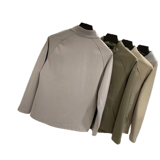 城市机能系列！2025秋冬新款反光印花纯色半拉链户外运动长袖T恤卫衣男！ 商品图4