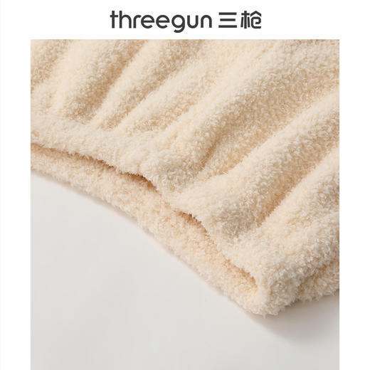 Threegun三枪 马卡绒圆领开襟女士家居套-T80059D01 商品图13