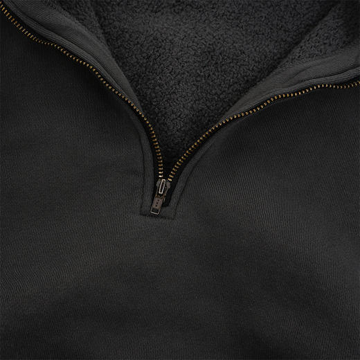 is-ness PIGMENT DYED ZIP 成衣染色宽松廓形半拉链套头卫衣 商品图1