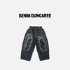 日本DD童装 DENIM DUNGAREE 8盎司丹宁牛仔做旧补丁休闲长裤 商品缩略图3