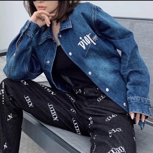 迪家潮流史诗 蓝色宣言 蓝色图腾牛仔外套 商品图11