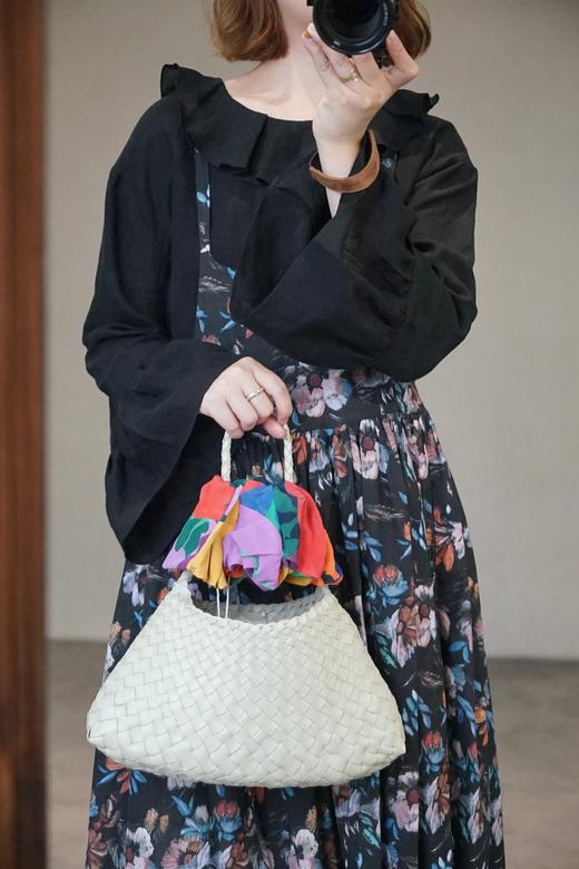 Susuri黑色荷花领衬衫 商品图1