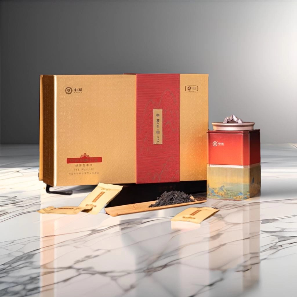 中茶千山系类小种红茶中粮武夷山正山小种红茶礼盒礼品装