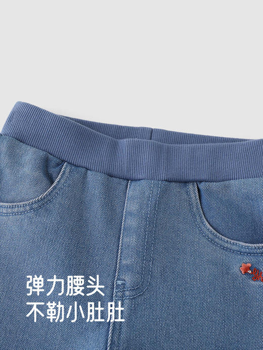英氏儿童裤子春秋女童长裤百搭牛仔裤轻薄新款休闲裤YRKCJ4R026A 商品图2
