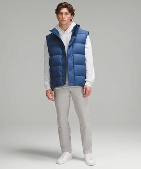 LULU 男士新款90白鸭绒羽绒马甲外套 Z-15668