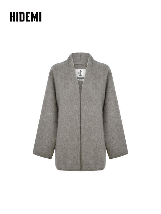 HIDEMI  藏地可溯源牦牛绒拉毛长拉绒系列大廓形慵懒浴袍外套长裤 商品图12